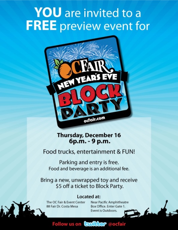 NYE Block Party Preview Event!